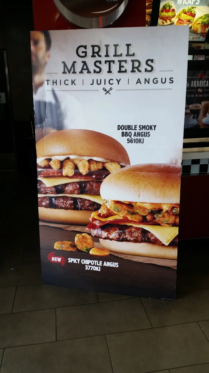 Menu, Hungry Jack's Burgers Goodna