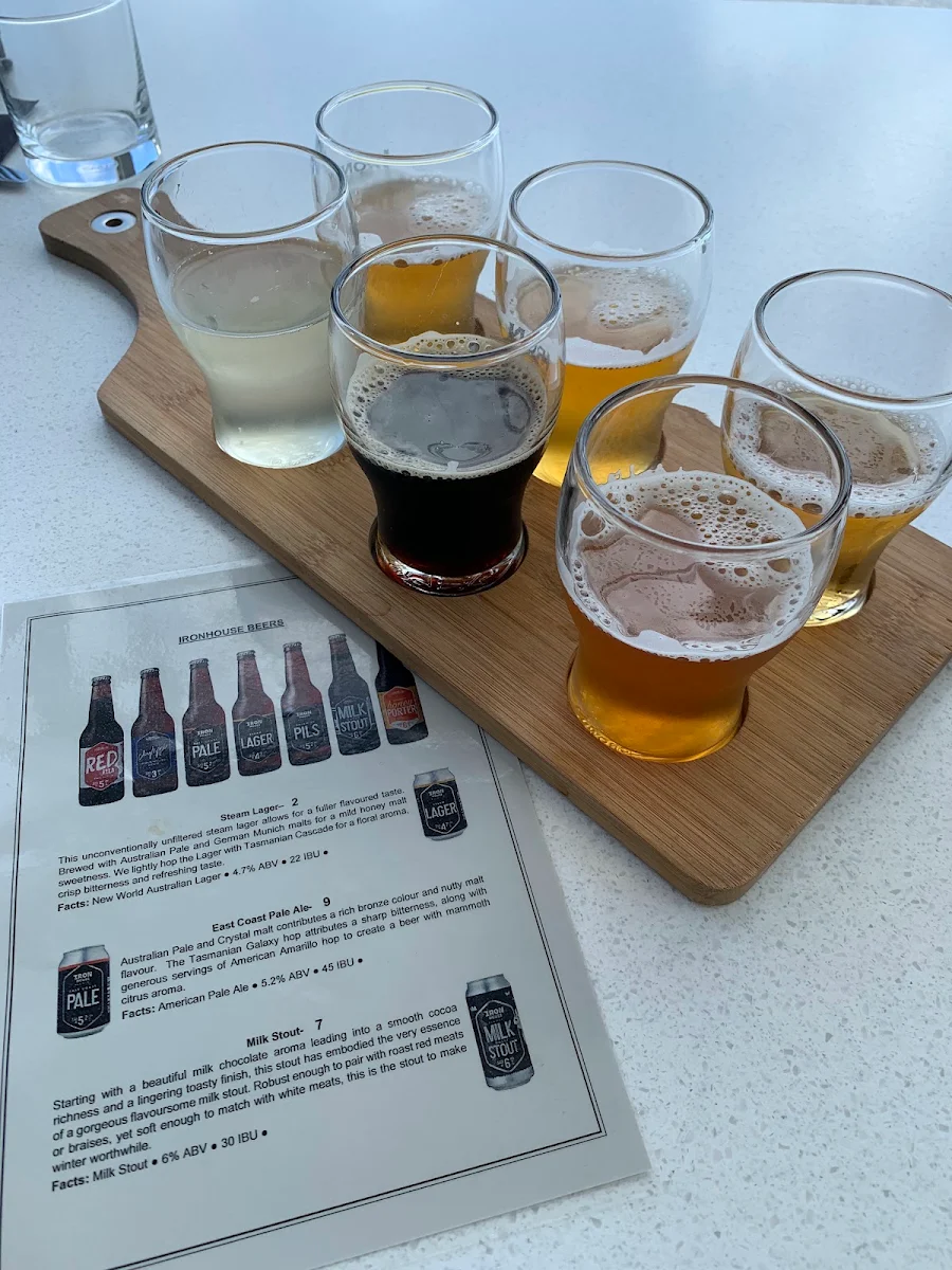 Menu, Iron House Brewery Distillery & Vineyard