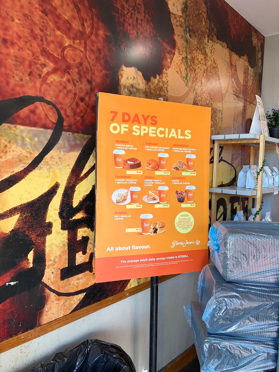 Menu, Gloria Jean's Coffees Strathfield NSW 2135