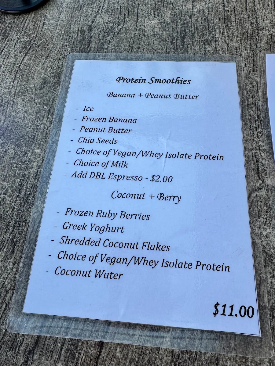 Menu, Queen K Espresso Dee Why