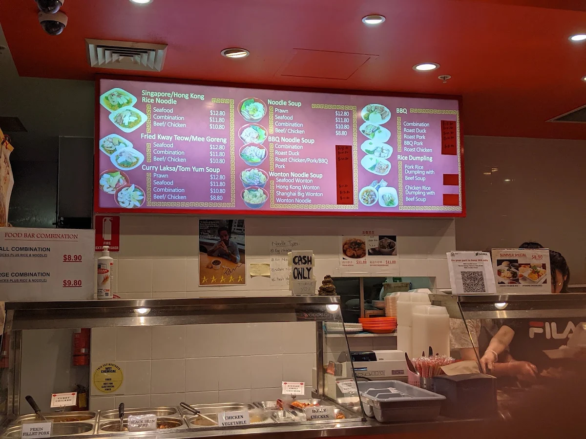 Menu, BBQ Noodle House