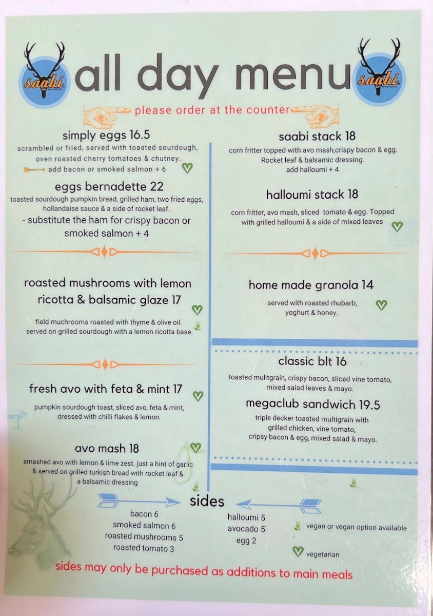 Menu, The Brass