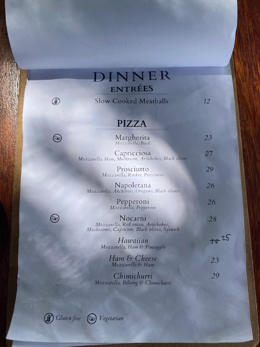 Menu, The Brass