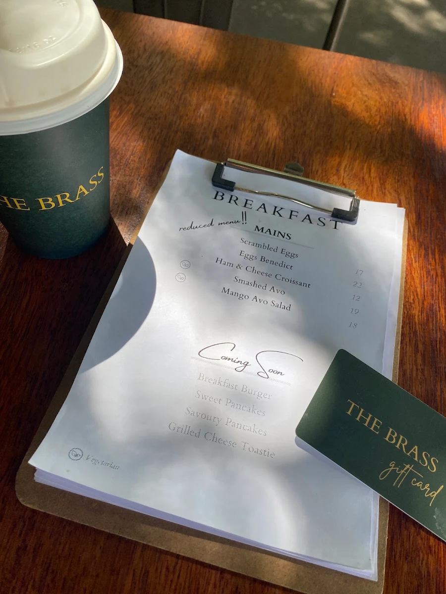 Menu, The Brass