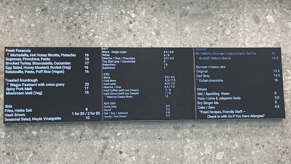 Menu, Good Boys Deli