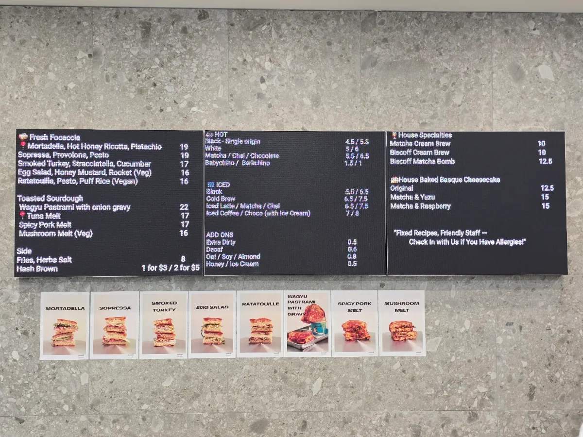 Menu, Good Boys Deli