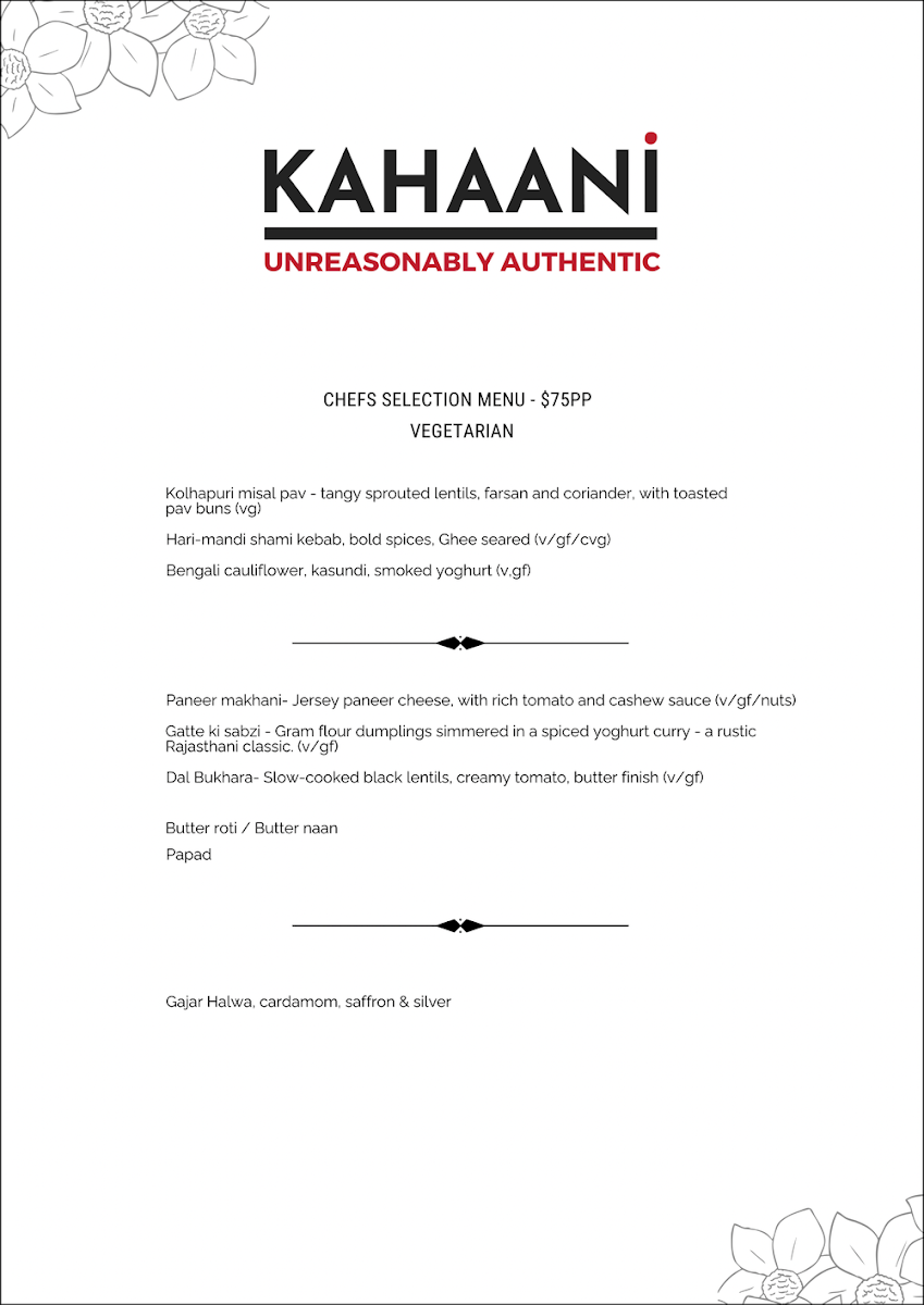 Menu, Kahaani