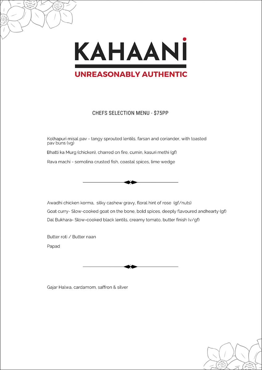 Menu, Kahaani
