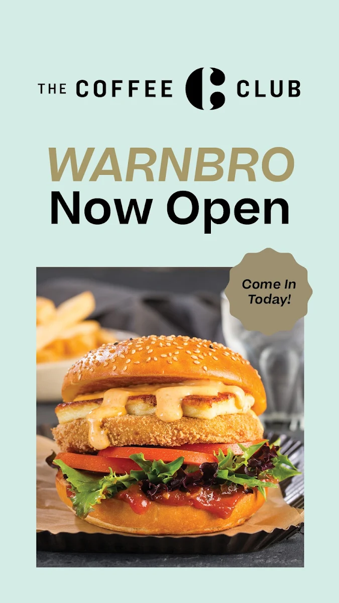 Menu, The Coffee Club Warnbro