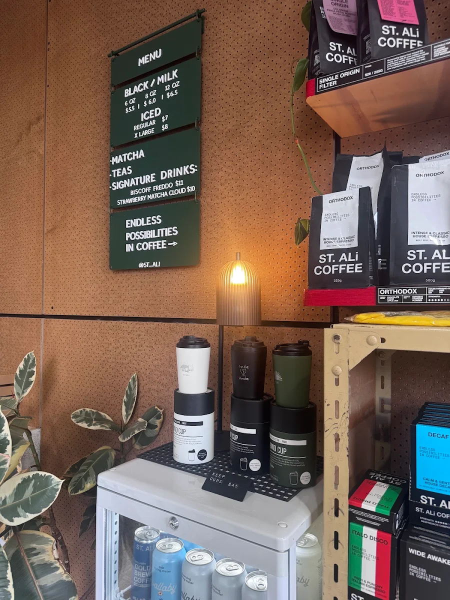 Menu, ST. ALi Queensland