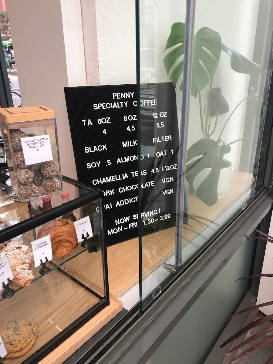 Menu, Penny Docklands