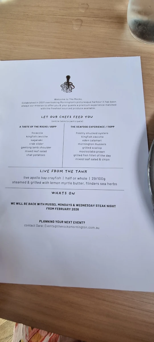 Menu, SPK Kiosk + Bar
