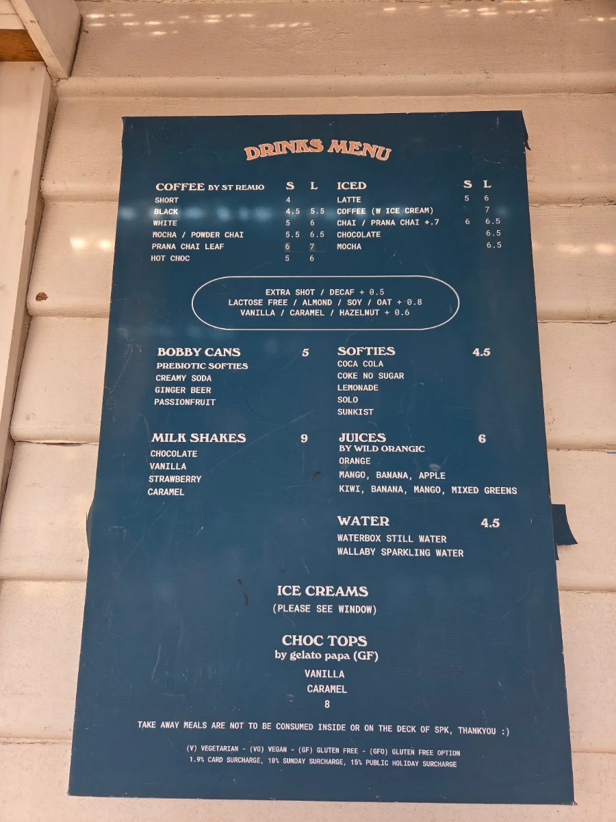 Menu, SPK Kiosk + Bar