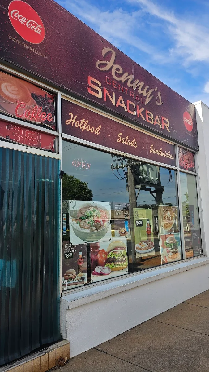 Menu, Jenny’s Central Snack Bar