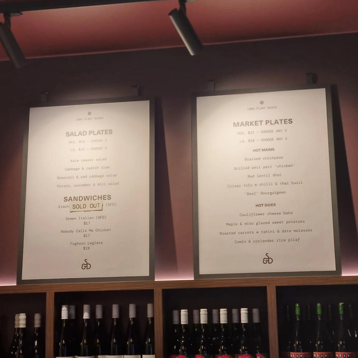 Menu, Smith & Deli CBD