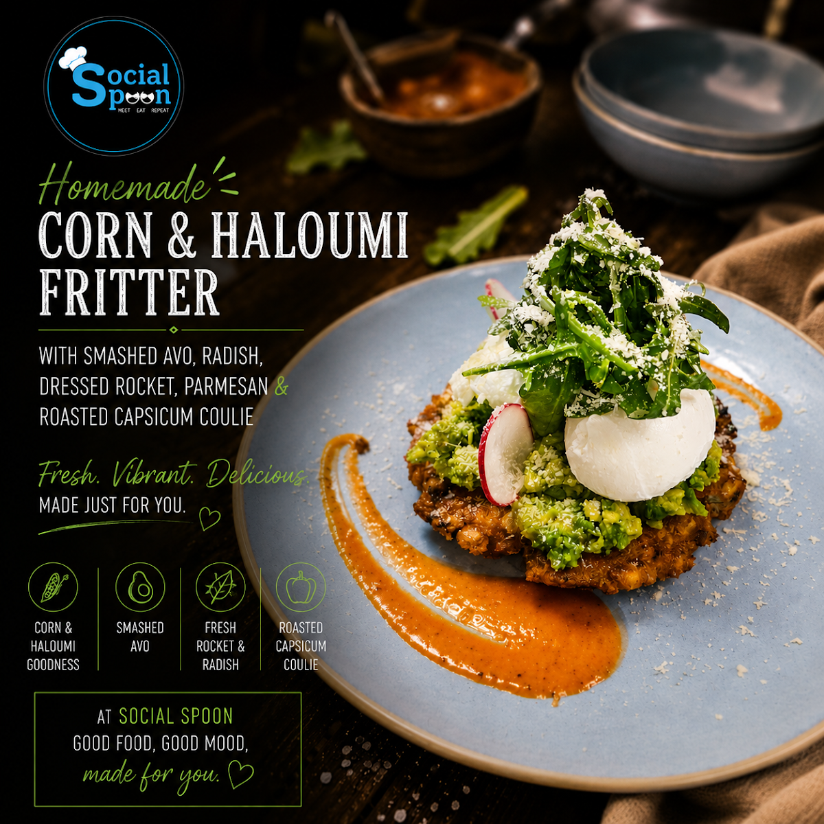 Menu, Social Spoon Sunbury