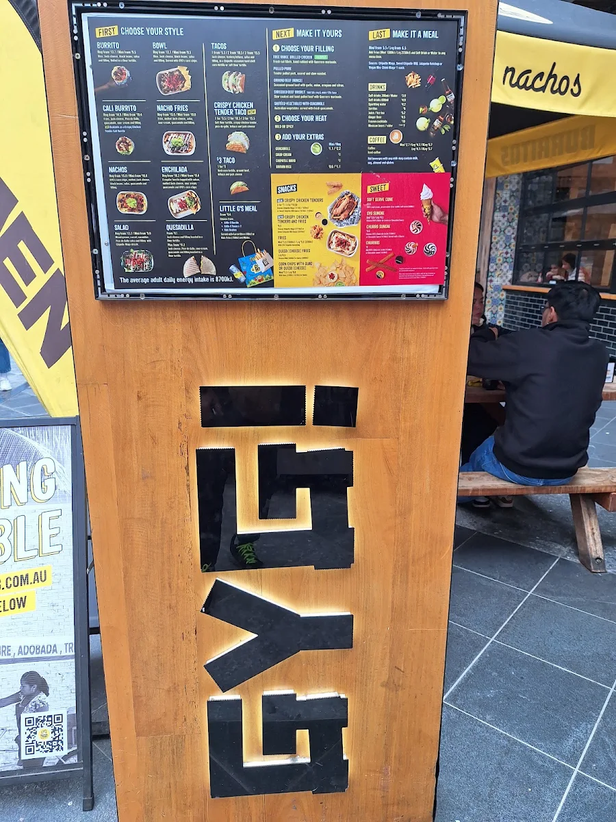 Menu, Guzman y Gomez - Werribee