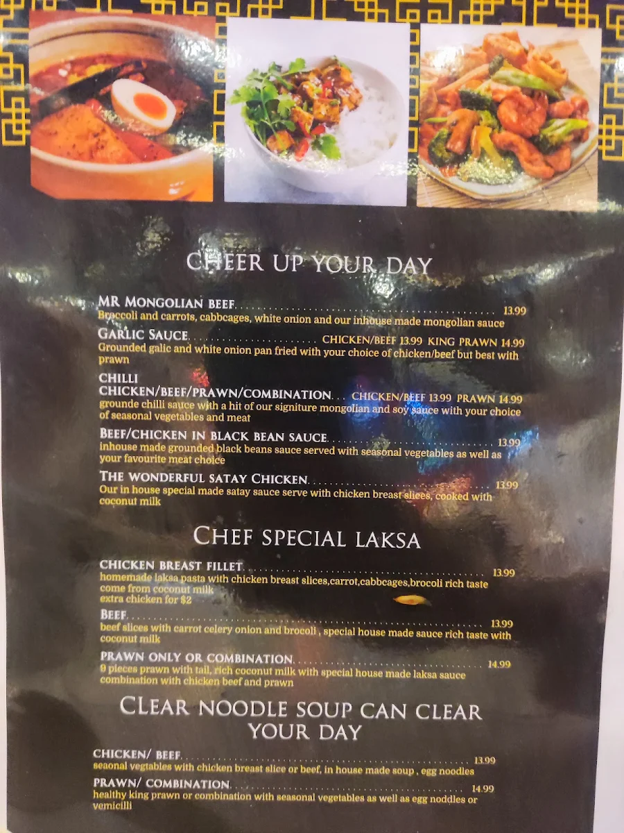 Menu, Street food Asia