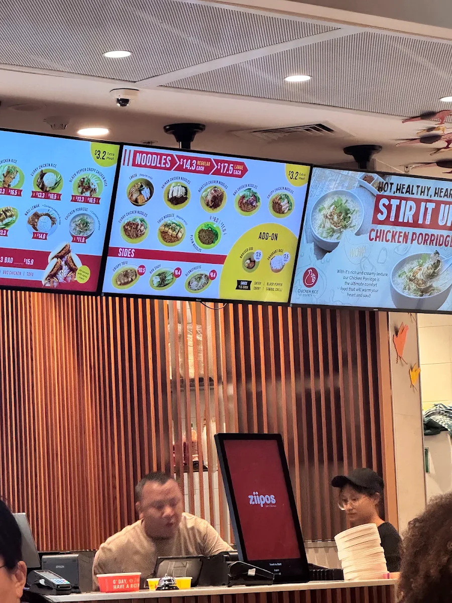 Menu, Chicken Rice Corner (Raine Square)