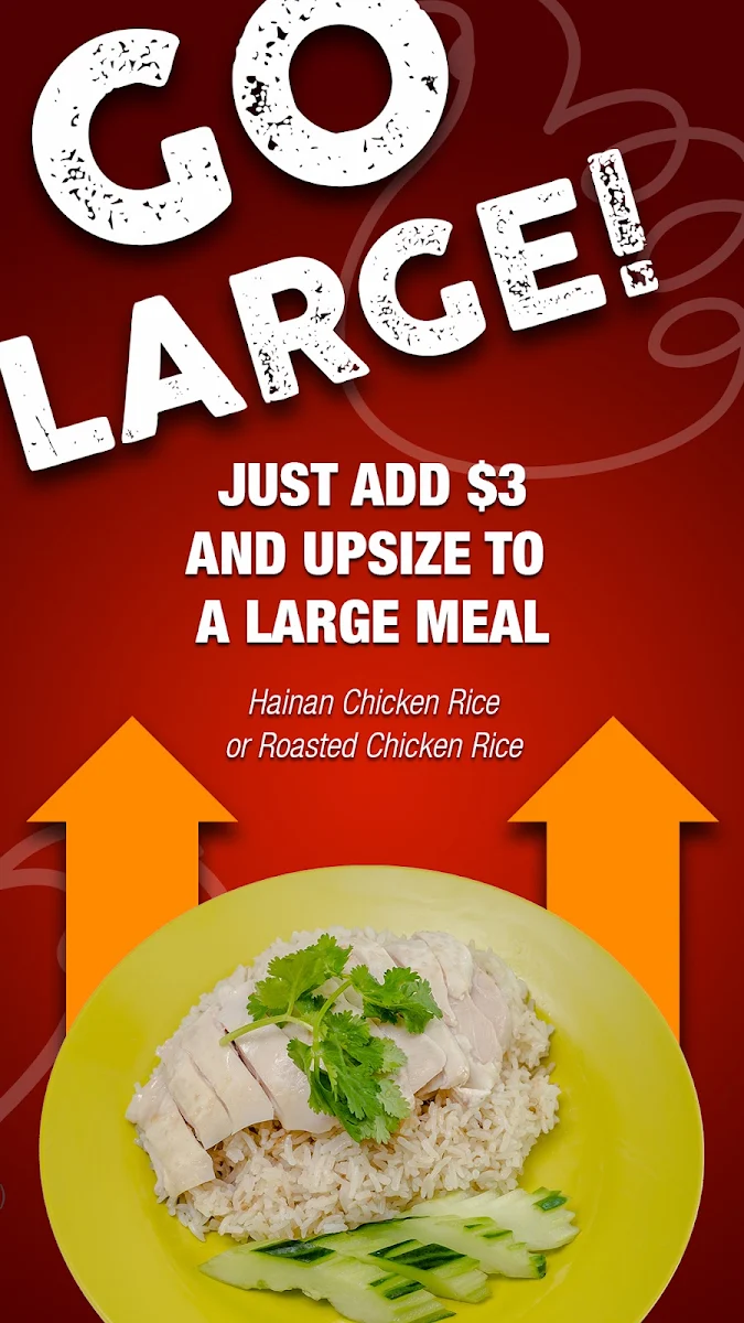 Menu, Chicken Rice Corner (Raine Square)