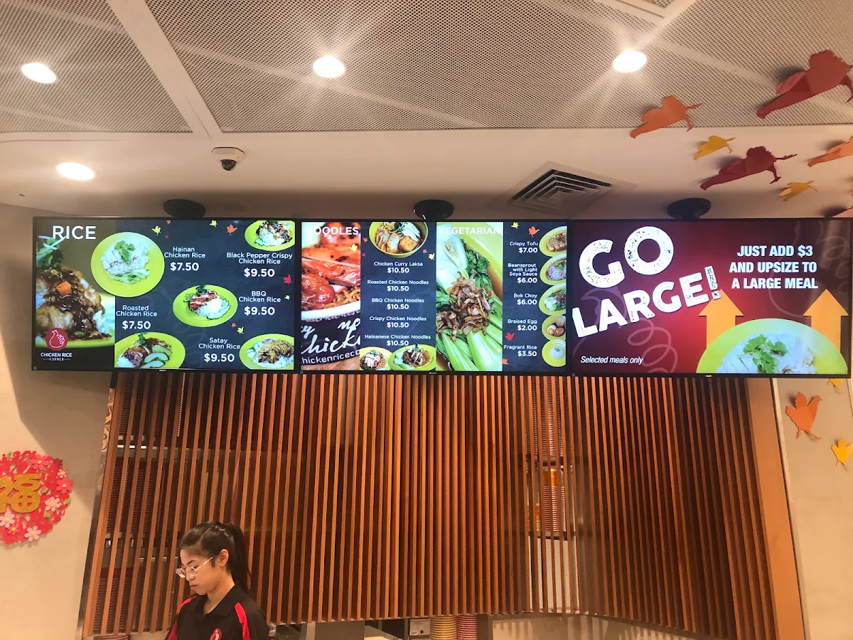 Menu, Chicken Rice Corner (Raine Square)