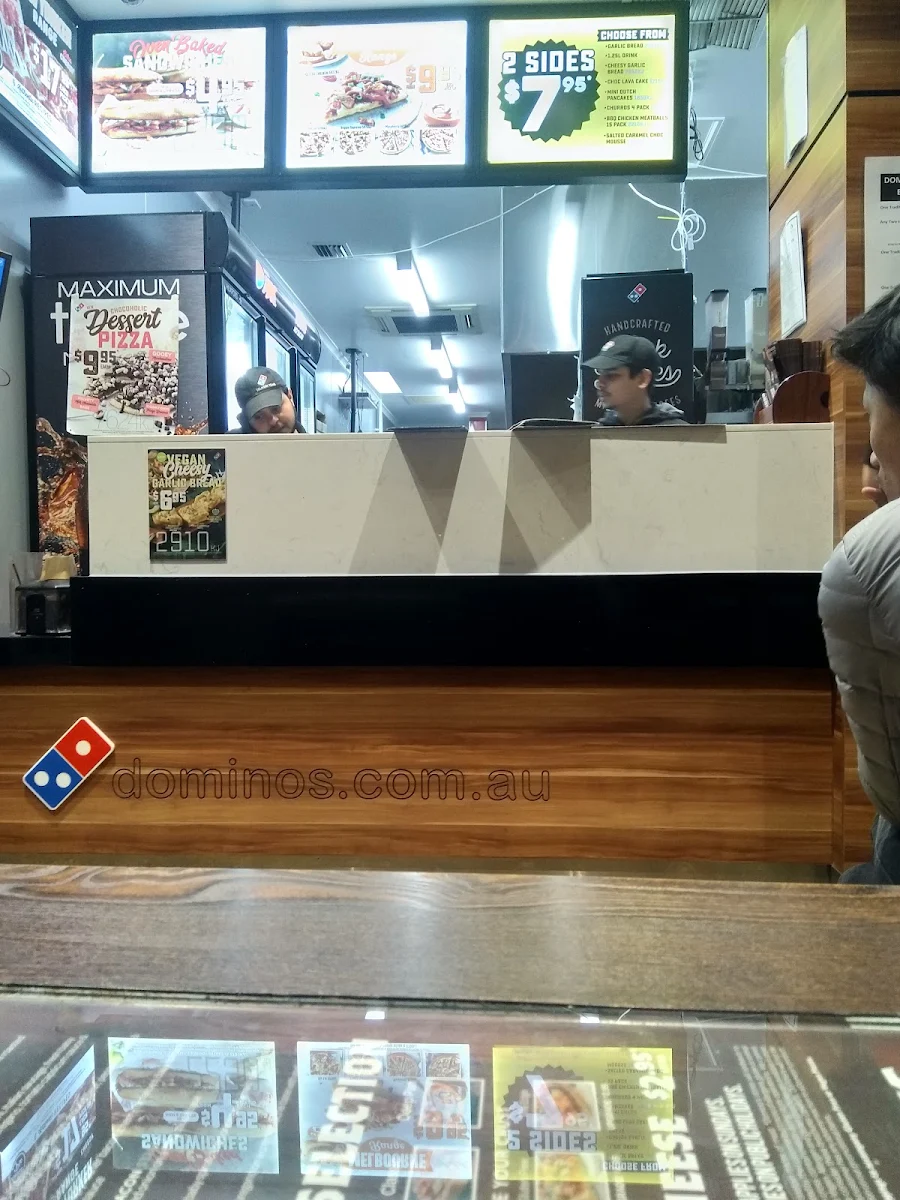 Menu, Domino's Pizza Bundoora