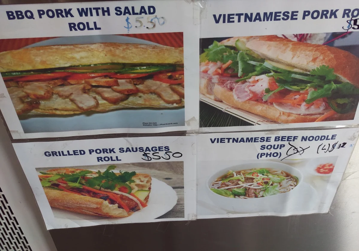 Menu, Desas Take Away & Vietnamese