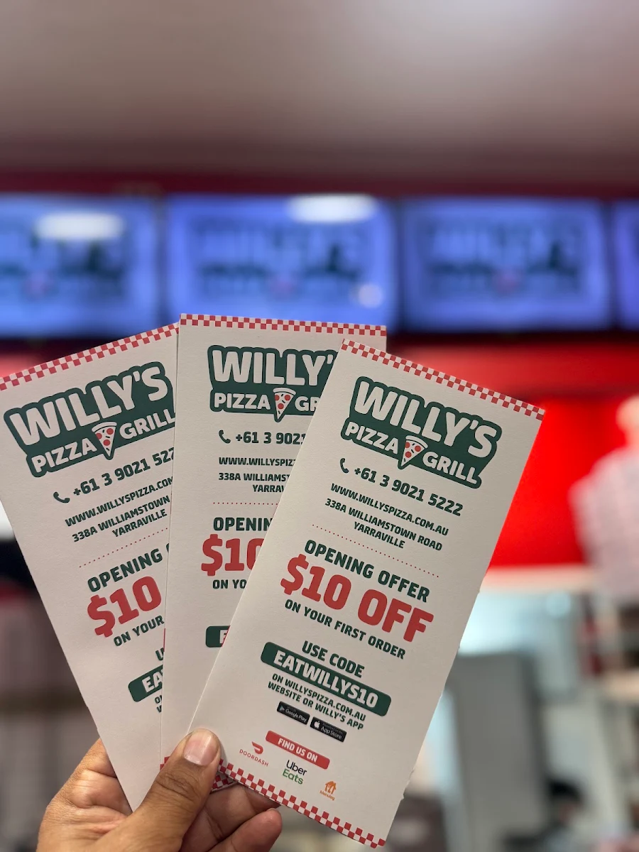 Menu, Willys Pizza n grill—Pizza near you