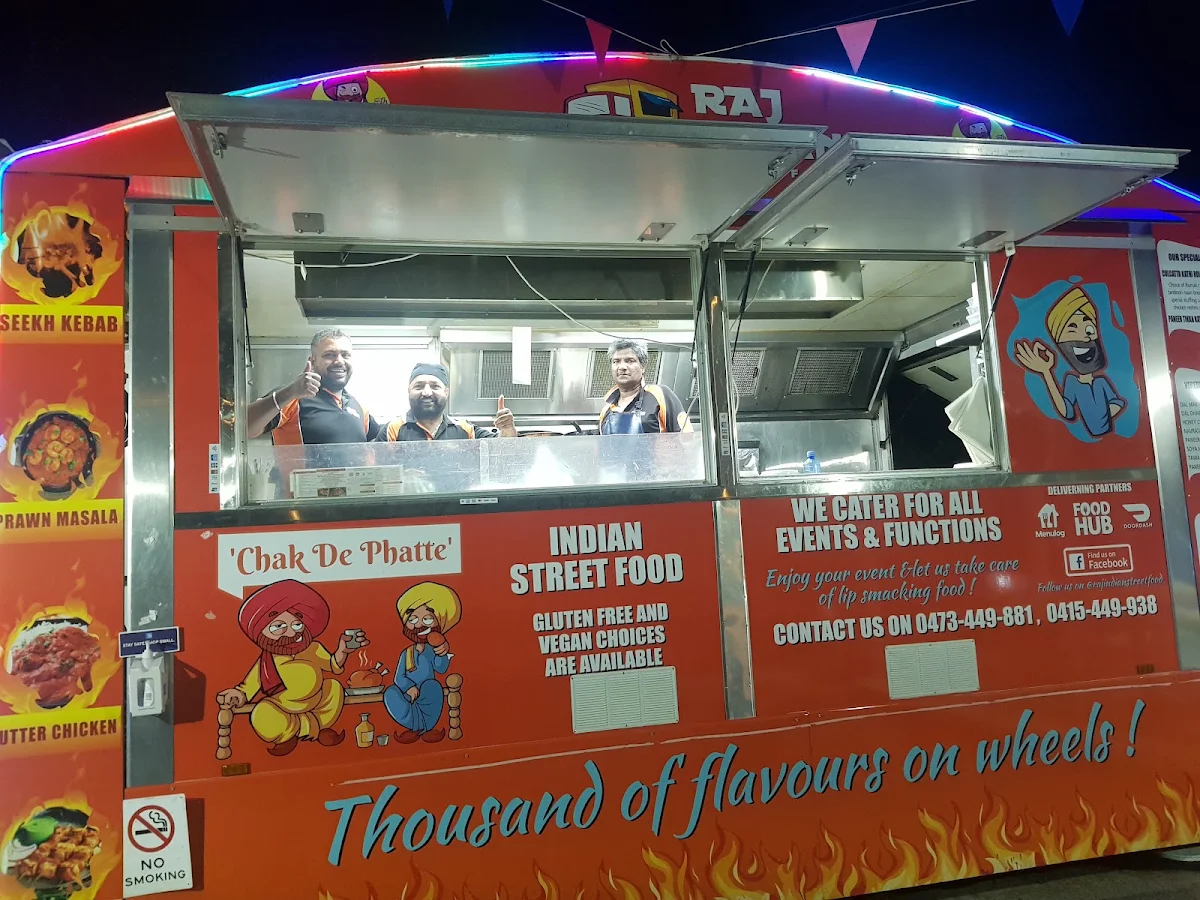 Menu, Raj Indian Street Food