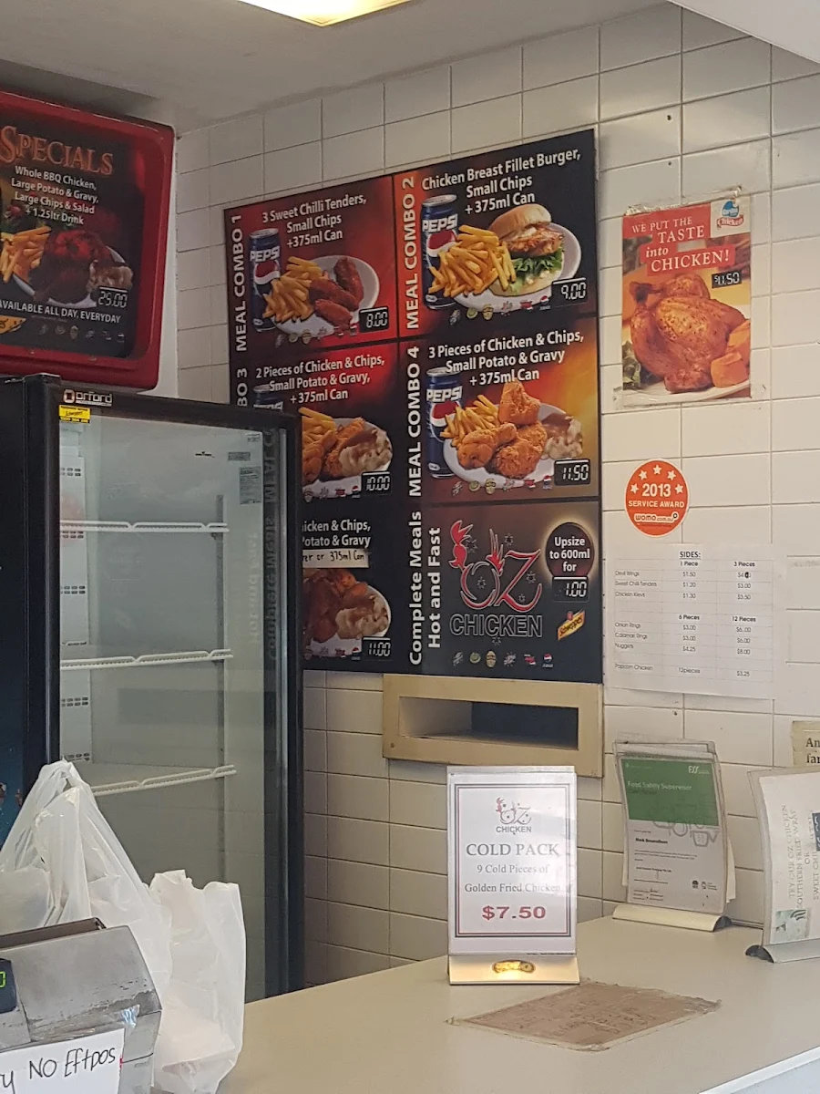 Menu, OZ Chicken