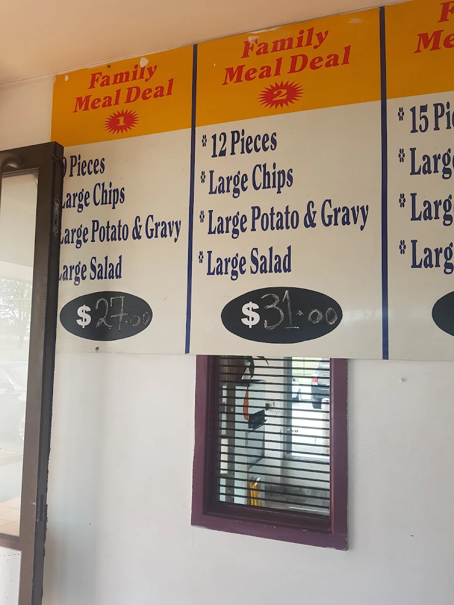 Menu, OZ Chicken