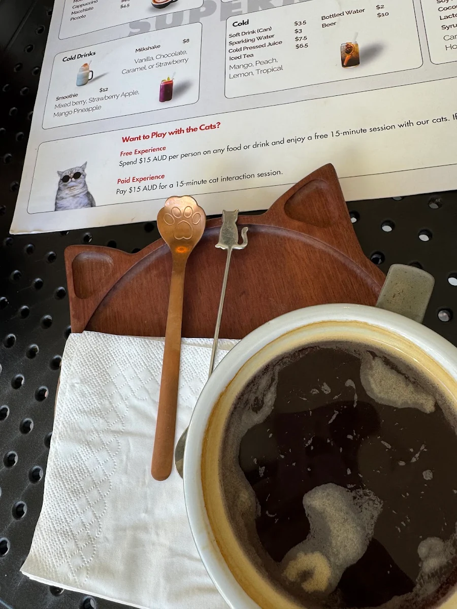 Menu, SupermarCat Cat Café