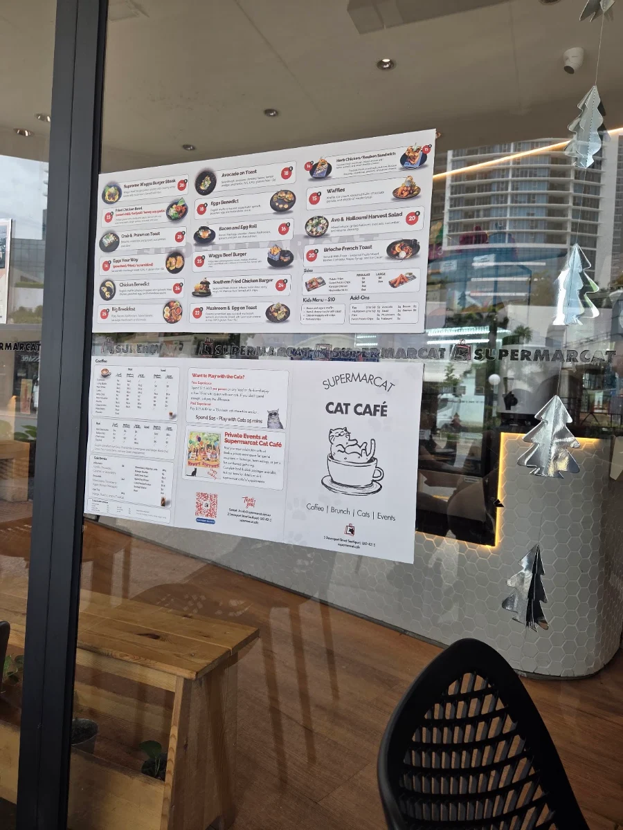 Menu, SupermarCat Cat Café