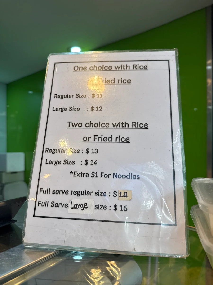Menu, Phat Boys Thai Takeaway
