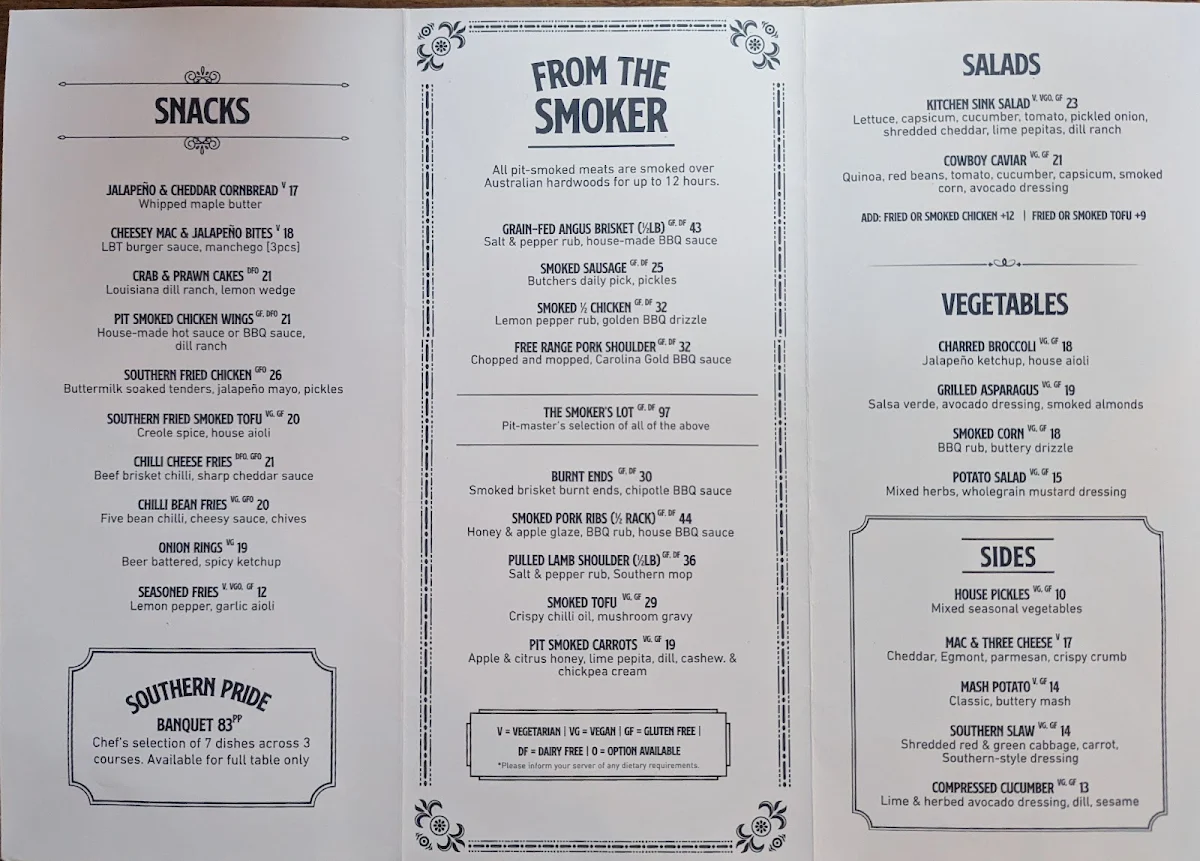 Menu, Le Bon Ton