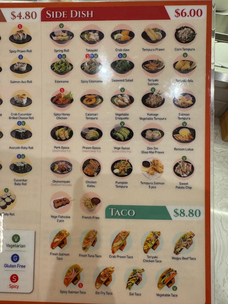 Menu, Tsukumi Sushi Mt Ommaney