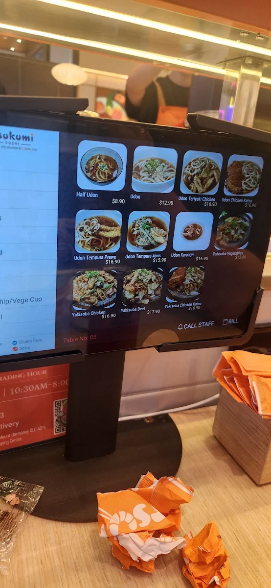 Menu, Tsukumi Sushi Mt Ommaney
