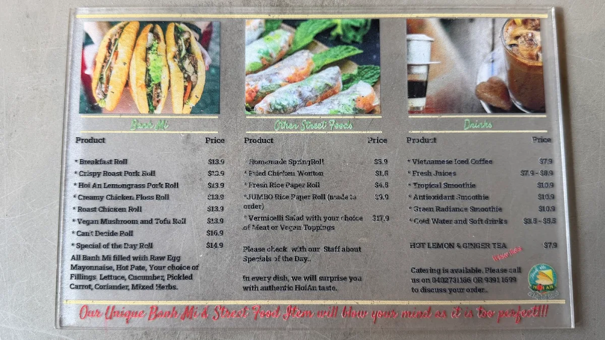 Menu, Banh Mi Hoi An