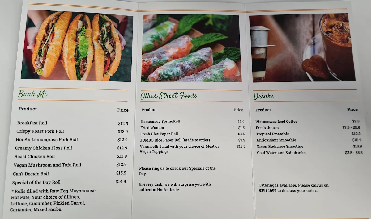 Menu, Banh Mi Hoi An