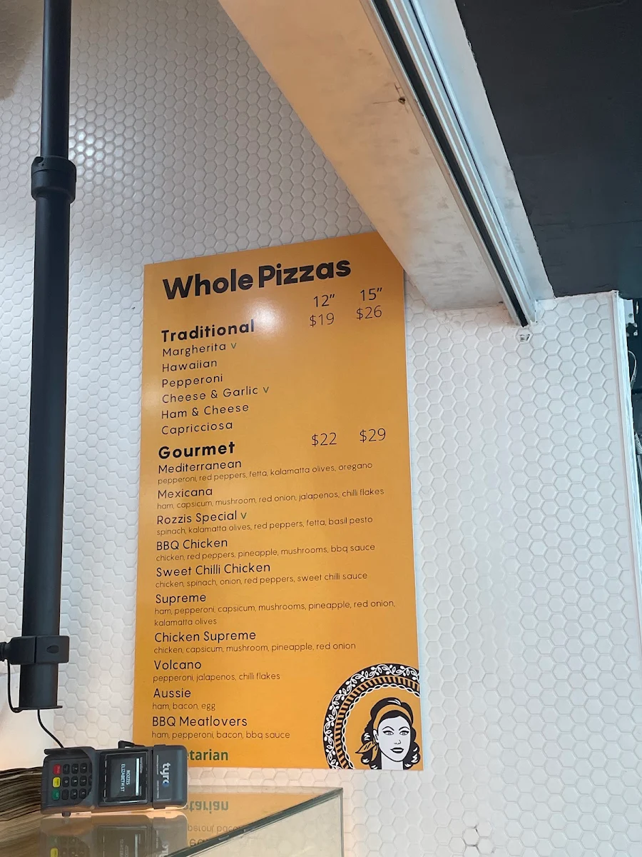 Menu, Rozzis Elizabeth