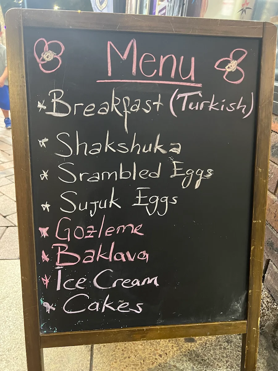Menu, Star Patisserie
