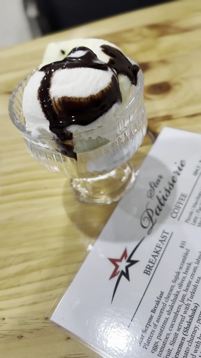 Menu, Star Patisserie