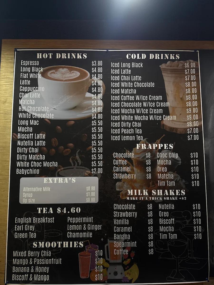 Menu, CBH | Coffee Bean House