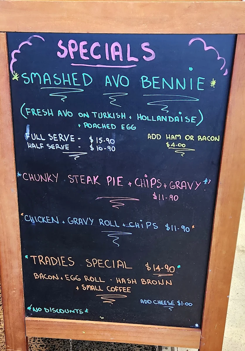 Menu, Coffee Guru Vincentia