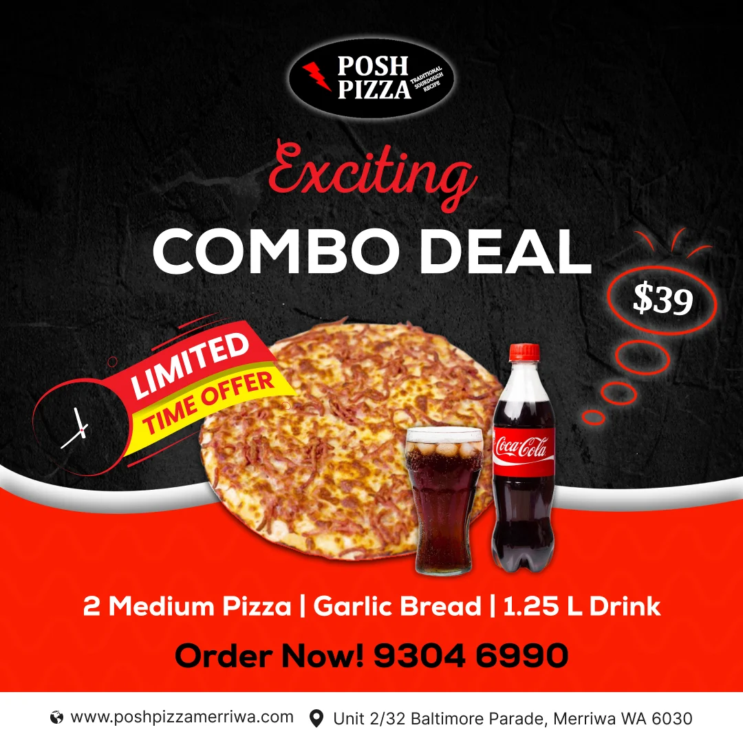 Menu, Posh Pizza Merriwa
