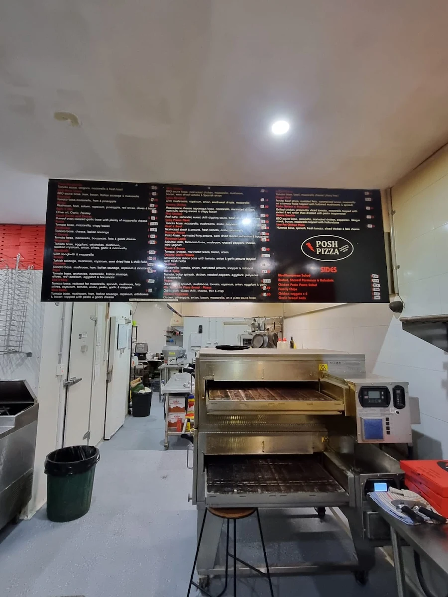 Menu, Posh Pizza Merriwa