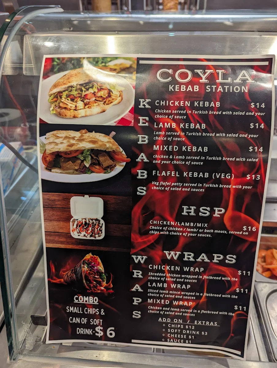 Menu, COYLA