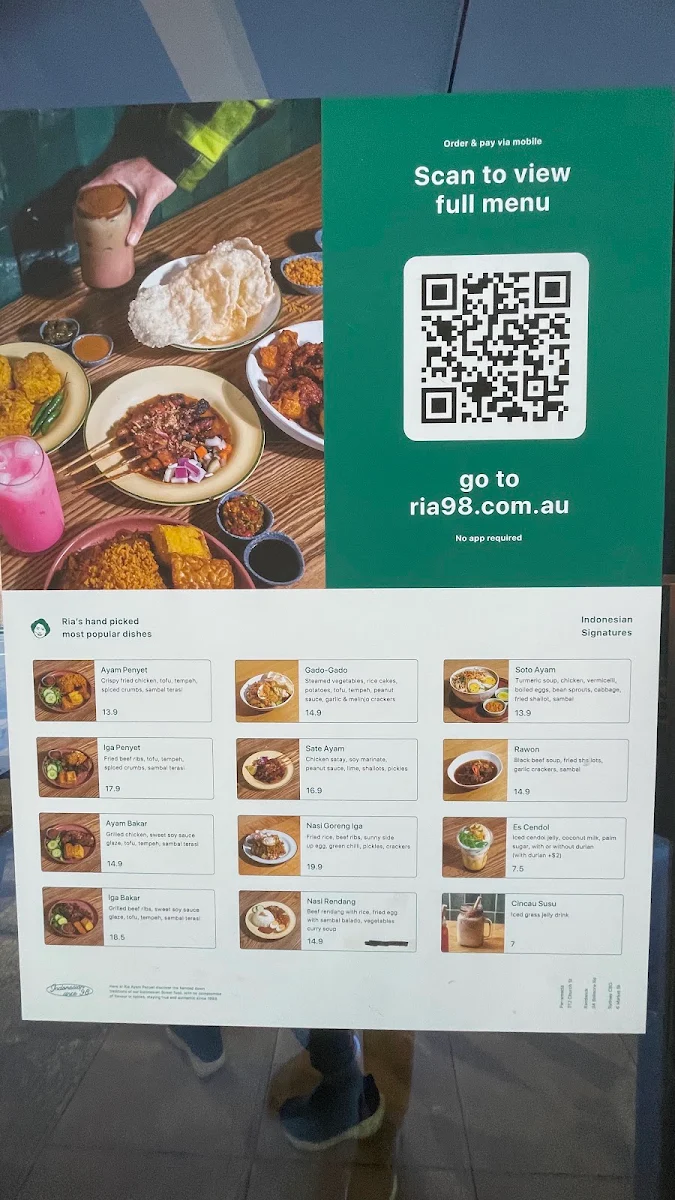 Menu, Ayam Penyet Ria