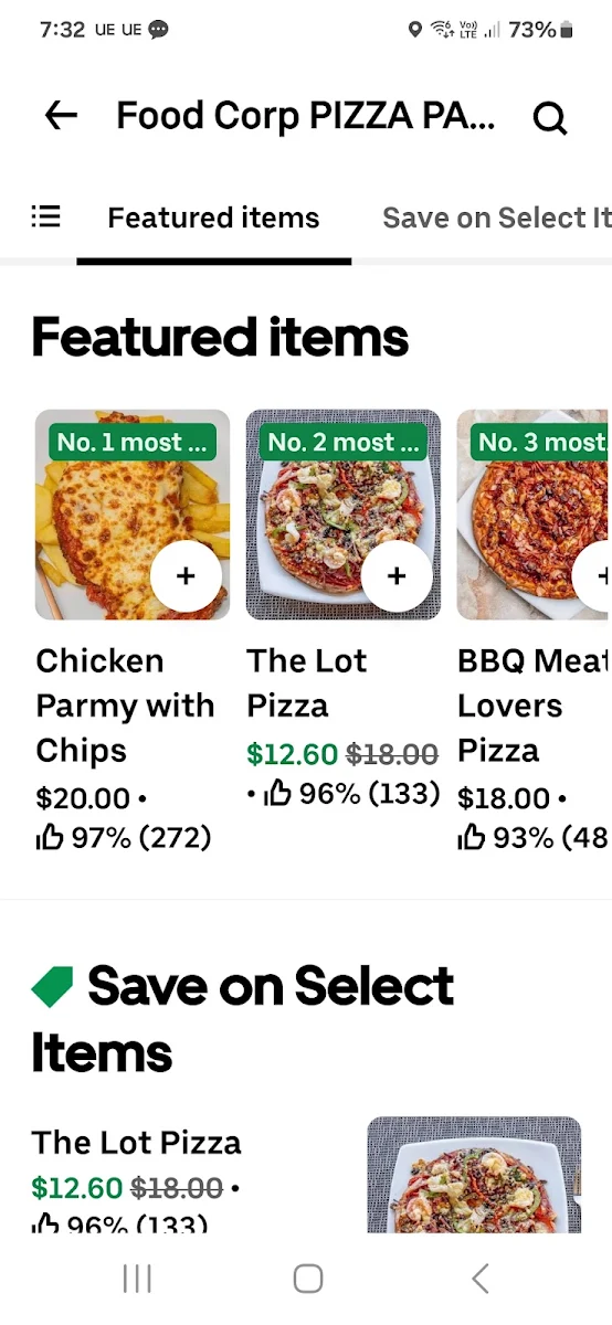 Menu, Food Corp Pizza Pasta & Ribs - Pizza Shop Nerang