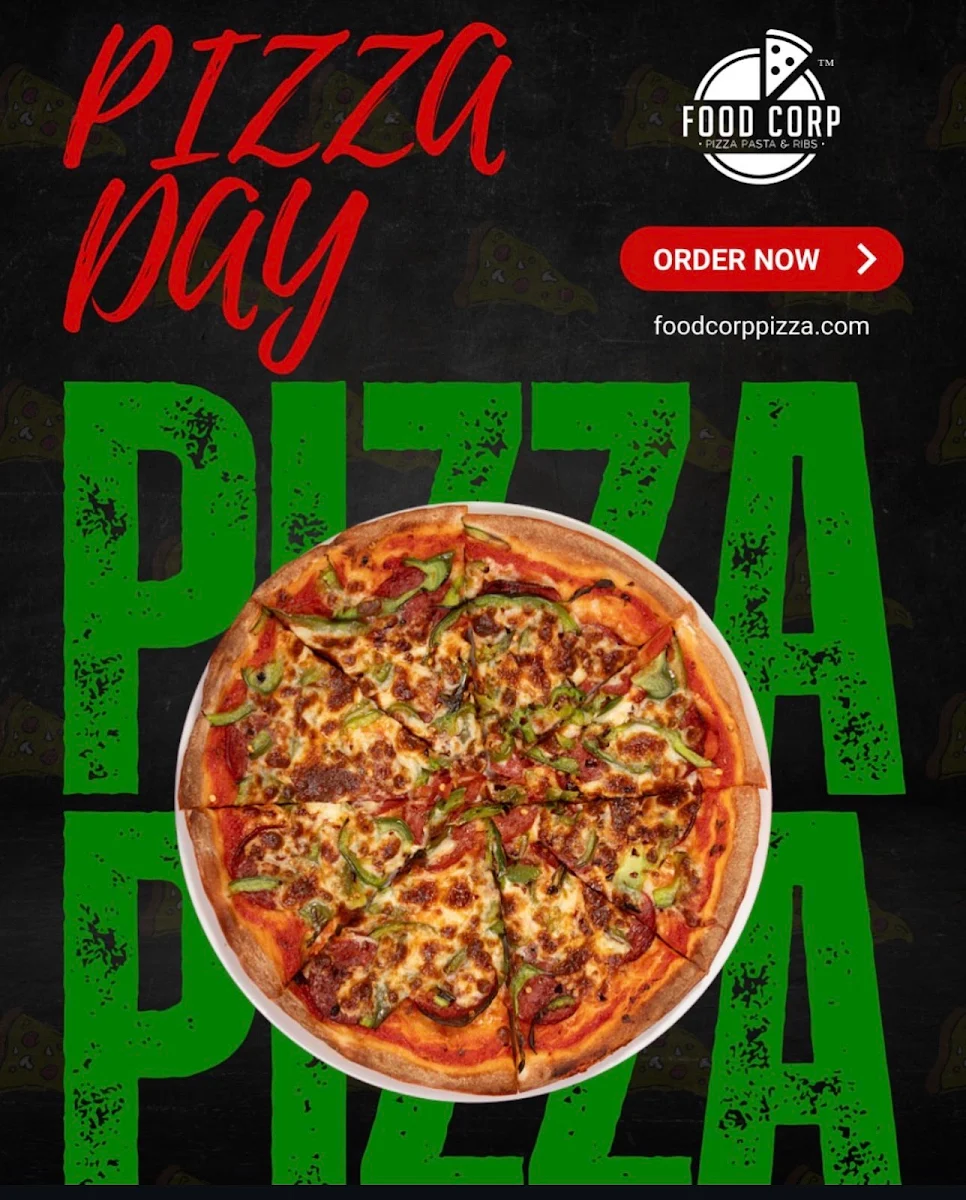 Menu, Food Corp Pizza Pasta & Ribs - Pizza Shop Nerang